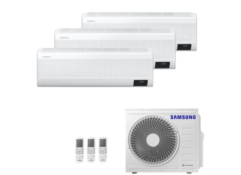 Ar Condicionado Multi Split Tri Split Samsung Wind Free 24000 BTUs 3X9000 Quente e Frio Inverter AJ068AXJ3KH/AZ