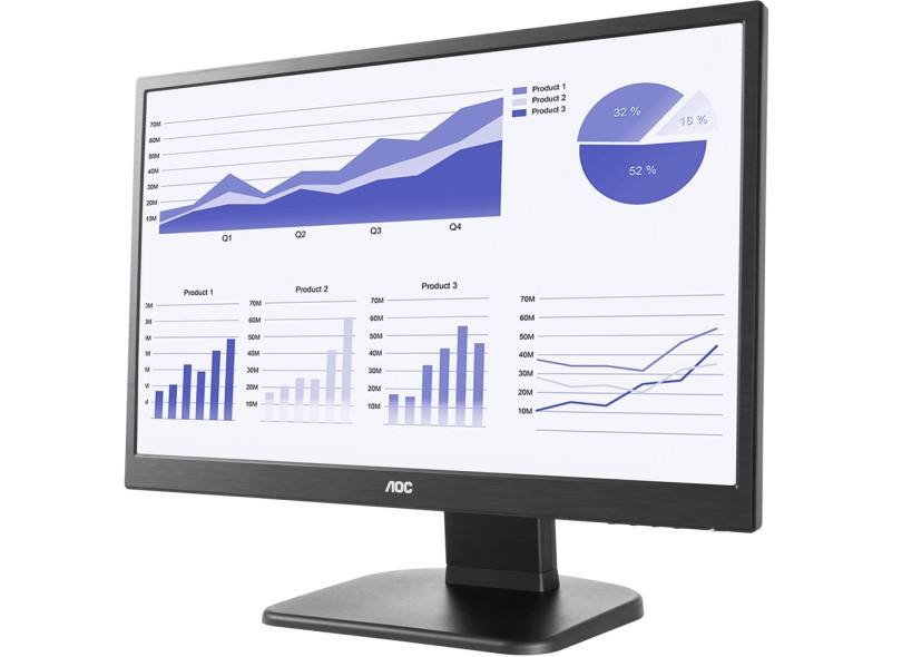 Monitor LED 21,5 " AOC Full HD E2270PWHE com o Melhor Preço é no Zoom