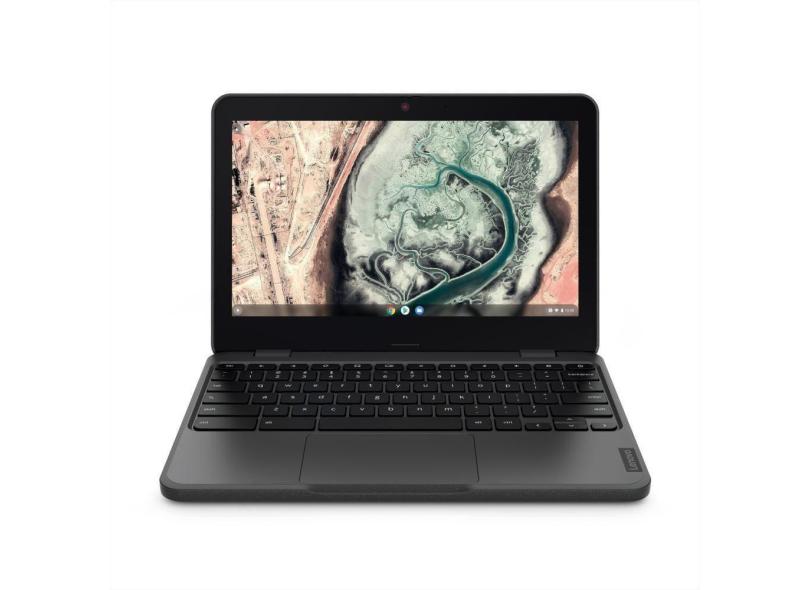 Chromebook Lenovo 100e Gen 3 Intel Celeron N4500 4GB 32GB eMMC Google Chrome 11.6&quot; Antirreflexo 82V00008BR Preto