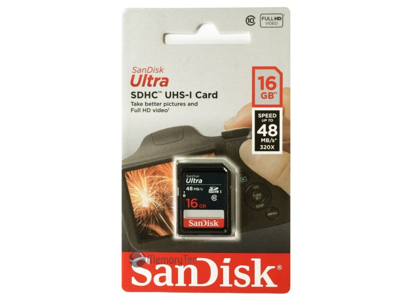 Cartão de Memória SDHC SanDisk Ultra 16 GB SDSDUNB-016G
