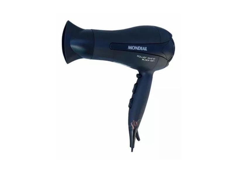 Secador De Cabelo Profissional Black Ion 2000W Cor Preto 110V - Mondia