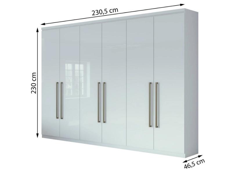 Guarda-Roupa Casal 6 Portas 4 Gavetas Alonzo New Lopas