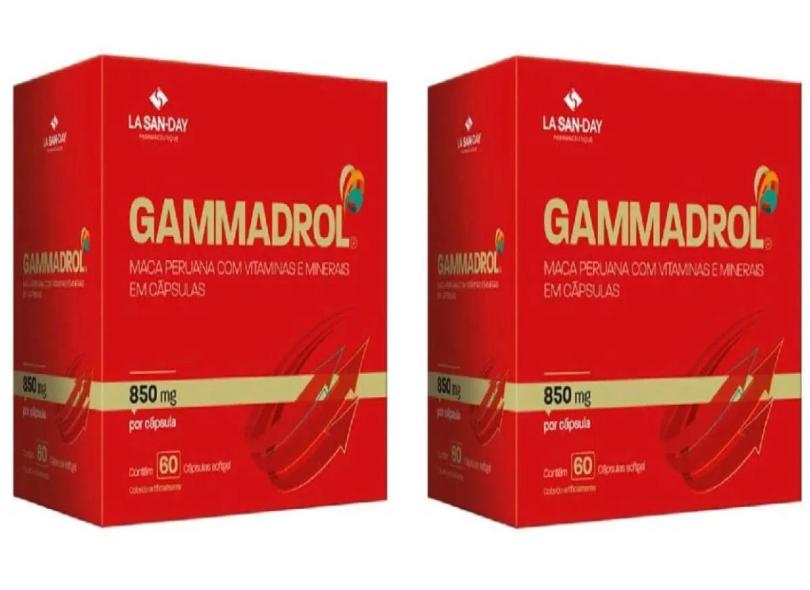 Kit 2 Gammadrol Maca Peruana 60 Cps Soft Gel - La San Day