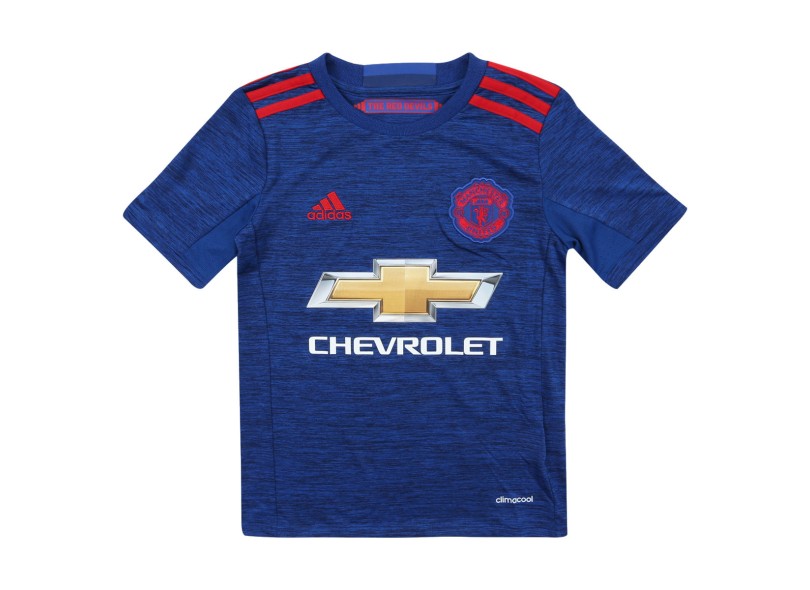 Camisa Torcedor infantil Manchester United II 2016/17 sem Número Adidas