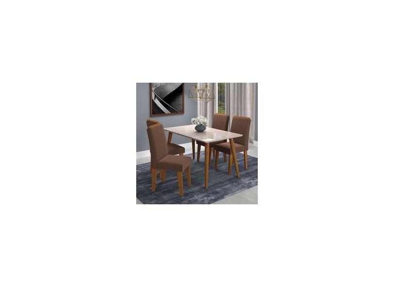 Conjunto mesa de jantar Cimol Adele 4 Cadeiras