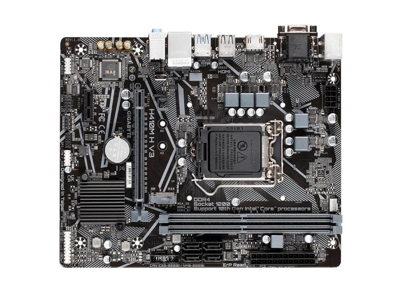 Placa Mãe Gigabyte H410M H V3 Intel LGA 1200 DDR4 mATX