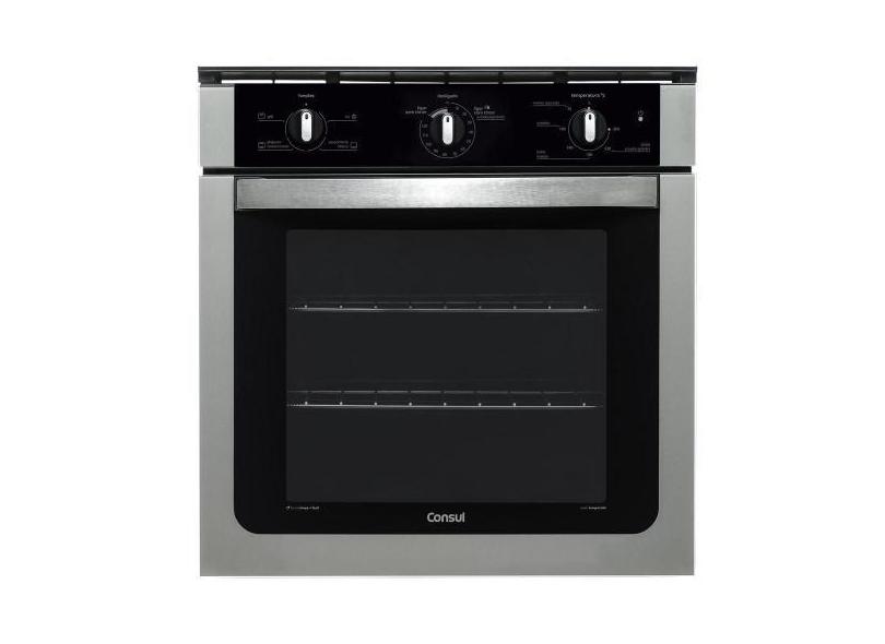 Forno Elétrico de Embutir Consul Prata 84 Litros 220V COB84, Preto e P