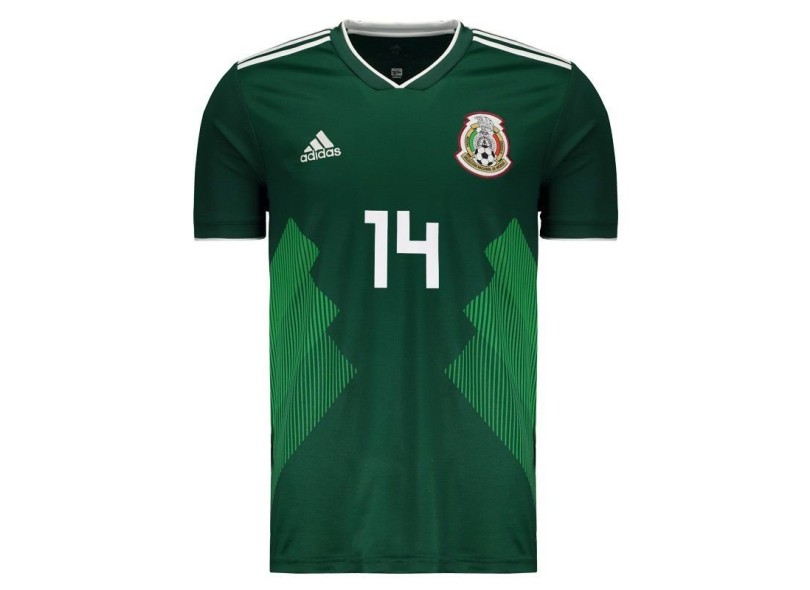 Camisa Torcedor México I 2018/19 sem Número Adidas