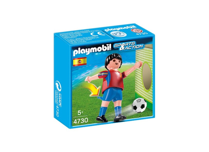 Boneco Playmobil Sports and Action Jogador de Futebol da Espanha 4730 - Sunny