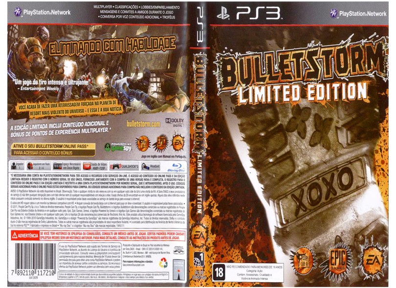 Jogo Bulletstorm: Limited Edition EA PS3