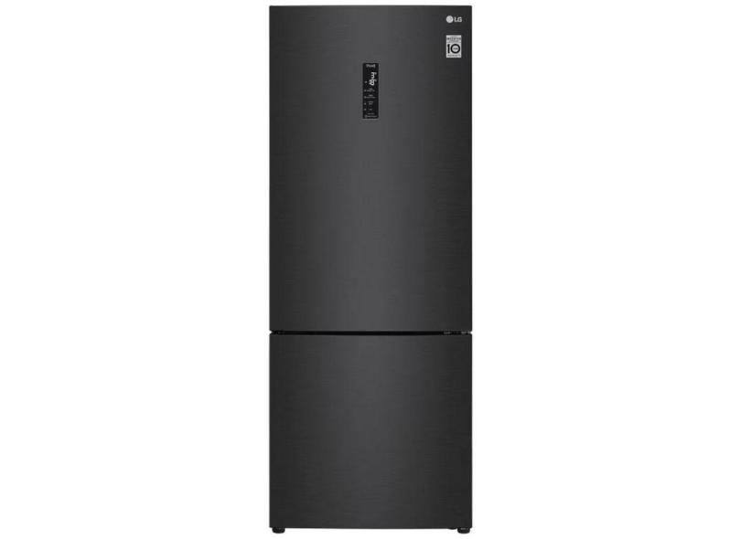 Geladeira LG GC-B569NQL Frost Free Inverse 451 Litros cor Preto Inox