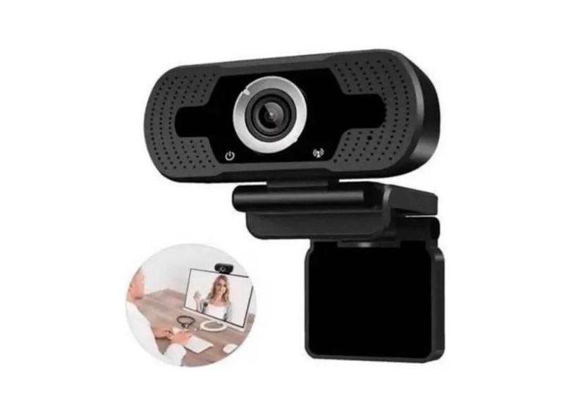 Webcam 1080p Full Hd Com Microfone Embutido Plug And Play