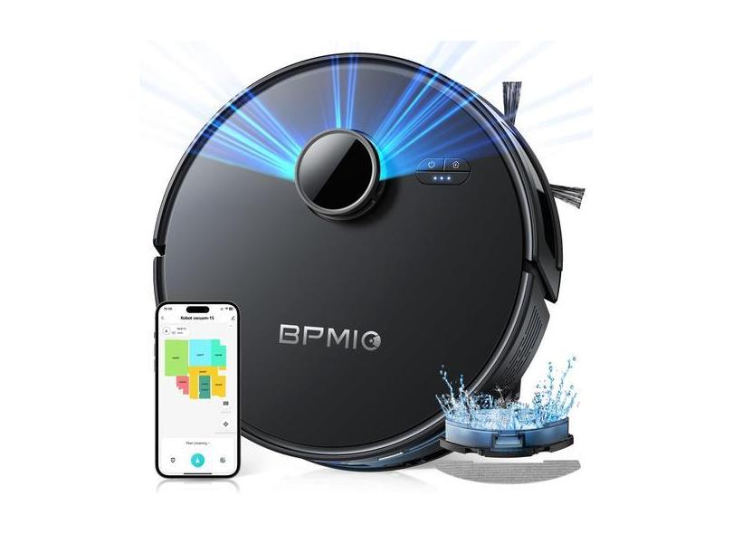 Robô Aspirador e Esfregão BPMIO B15 5000Pa Sucção 150min