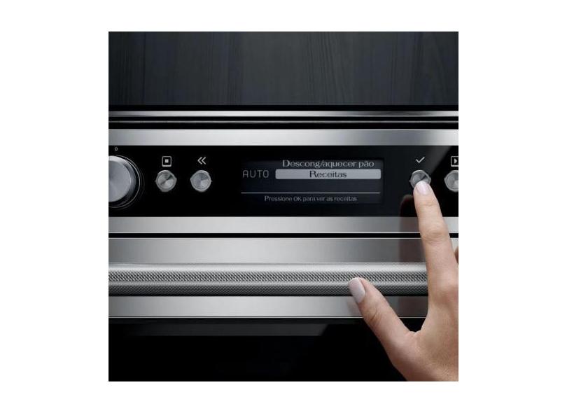 Micro-ondas Brastemp Gourmand 40 Litros, Inox, 220V