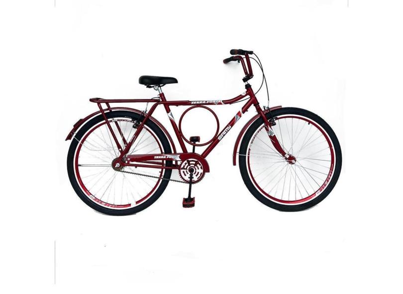 Bicicleta Aro 26 Urbana Barra Terra Forte Circular Rolamento Freio V Brake Rodas Aluminio Aero-Unissex