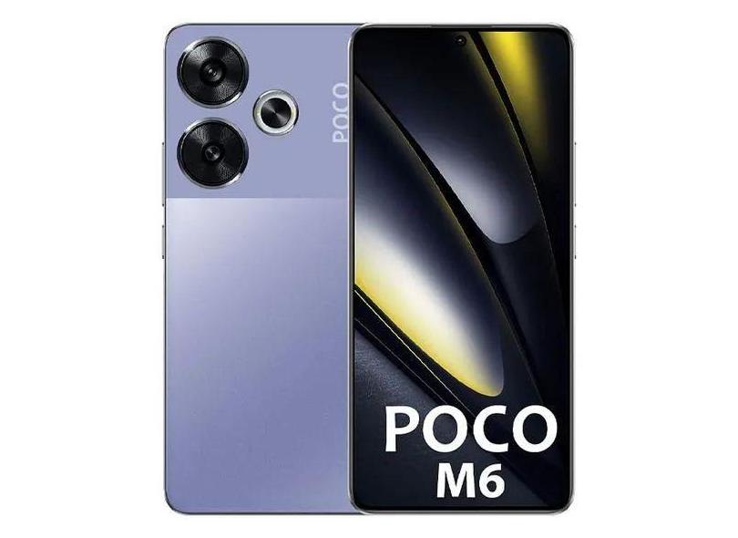 Smartphone Xiaomi Poco M6 4G 256GB 8GB - Global e Desbloqueado - Roxo