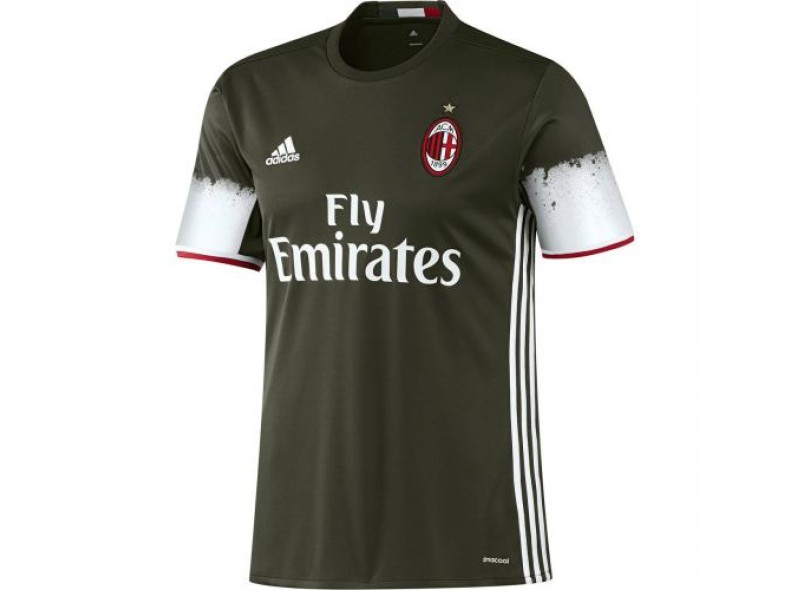 Camisa Torcedor Milan III 2016/17 sem Número Adidas