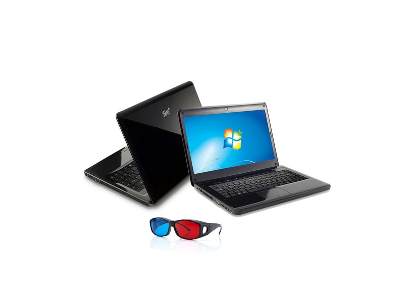 Notebook Positivo SIM 7520 6GB 500GB Intel Core i3 2310 Windows 7 Home Basic