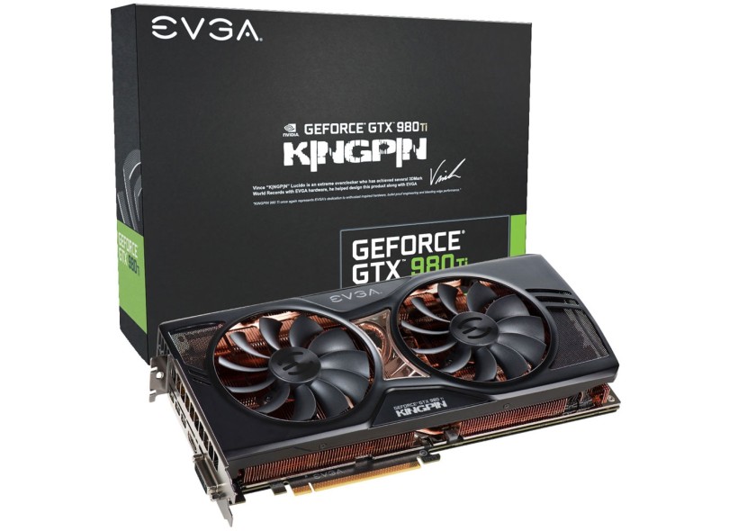 Placa de Video NVIDIA GeForce GTX 980 Ti 6 GB DDR5 384 Bits EVGA 06G-P4-5998-KR