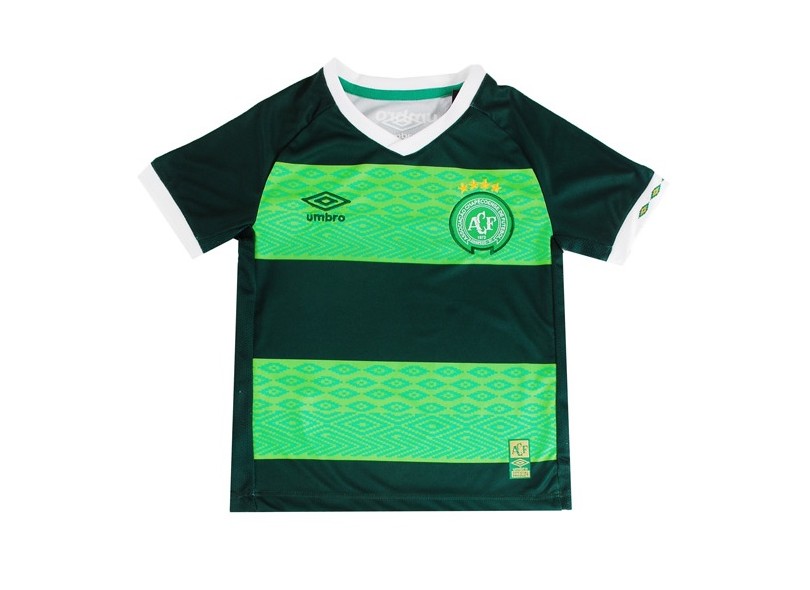 Camisa Torcedor infantil Chapecoense III 2015 com Número Umbro