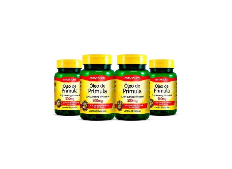 Kit 4 Óleo De Primula 500Mg 60 Capsulas Alivia Tpm Maxinutri