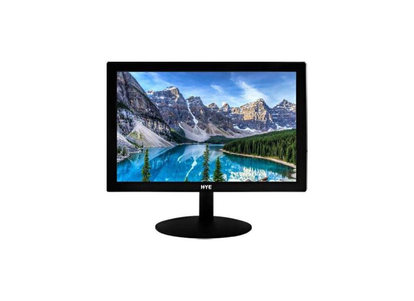 Monitor LED hye HD hdmi vga 20 Pol. Preto - Modelo Hy20WFNC