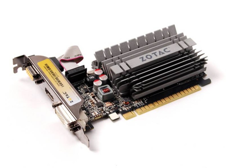 Placa de Video NVIDIA GeForce T 730 1 GB DDR3 64 Bits Zotac ZT-71114-20L