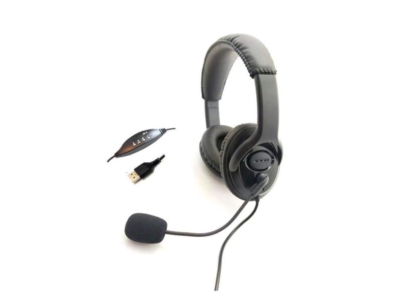 Headset Usb Voip Com Cancelador De Ruído -Agem Ahx-3000 Plus