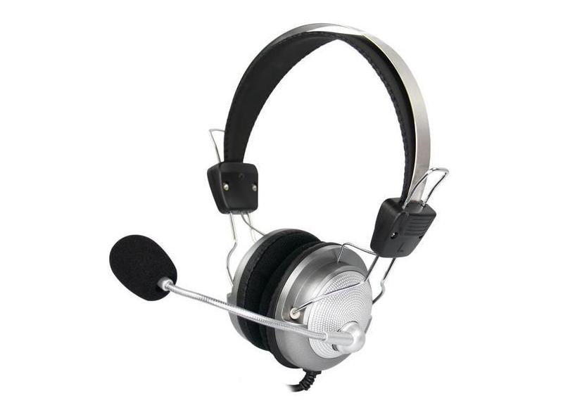 Headset Satellite AE-335 - com Fio - Driver 40MM - Prata