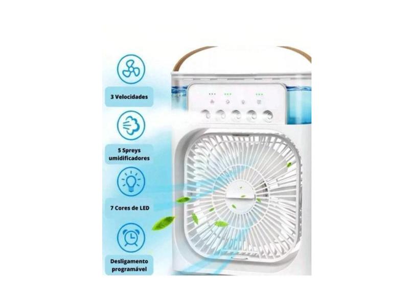 Ventilador Portátil De Mesa Ar Condicionado Umidificador - Bommax