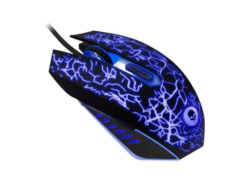 Mouse Gamer Rgb Light Usb 2400 Dpi 6 Botões Com Cabo 1,5 Metros Bright