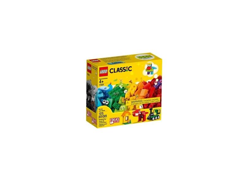 Blocos de Montar Lego Classic Peças e Ideias 123 Peças