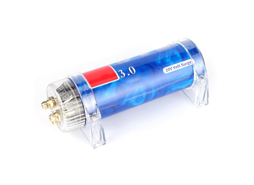 Car Audio Capacitor, Audio Power Capacitor 3.0 Farad Car Audio Power