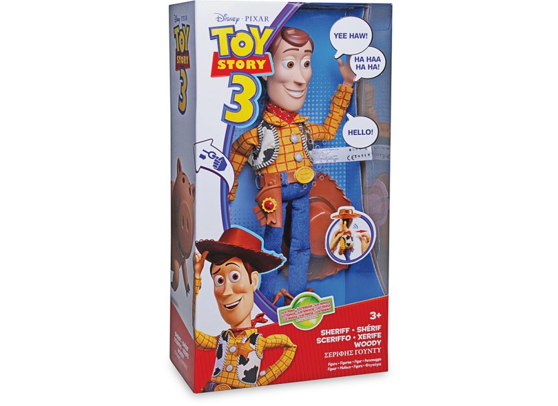 Boneco Toy Story Woody com Som - Mattel