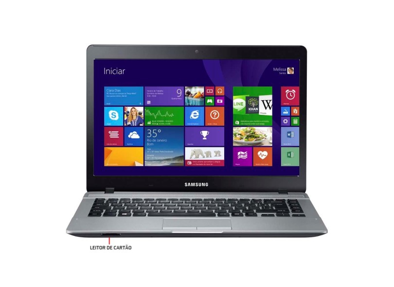 Notebook Samsung ATIV Book 3 Intel Celeron N2840 2 GB de RAM HD 500 GB LED 14 " Windows 8.1 NP370E4J-BT1