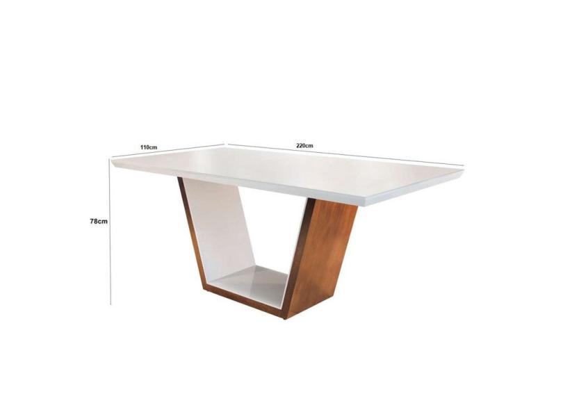 Conjunto De Mesa De Jantar Com 8 Cadeiras Belíssima Suede Liso Off White E  Bege