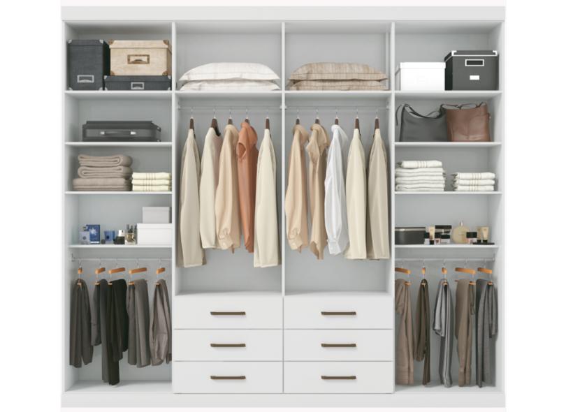 Guarda-Roupa Casal 8 Portas 6 Gavetas Master 8.6 Santos Andirá