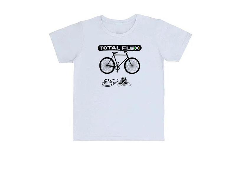 Camiseta Infantil Divertida Bicicleta Total Flex - Alearts