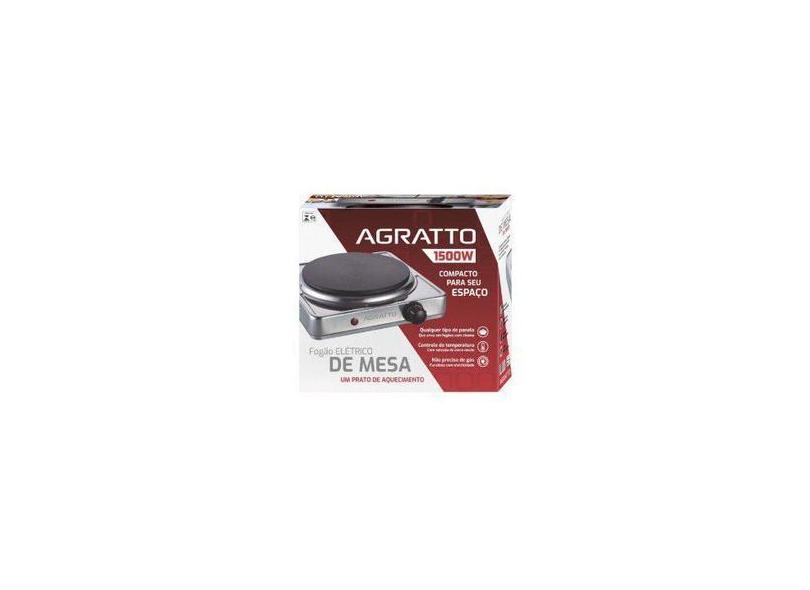 Fogão Elétrico 1 Prato de Mesa 1500W Agratto FMA, 110V