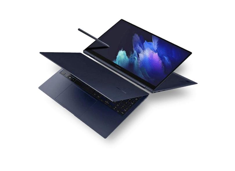 Notebook Conversível Samsung Intel Core i7 1165G7 11ª Geração 16.0 GB de RAM 512.0 GB 15.0 " Full Touchscreen Windows 10 Galaxy Pro 360