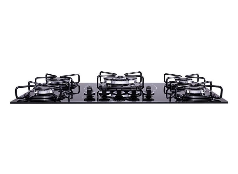 Cooktop Atlas Agile Up Glass 5 Bocas Acendimento Automático com o