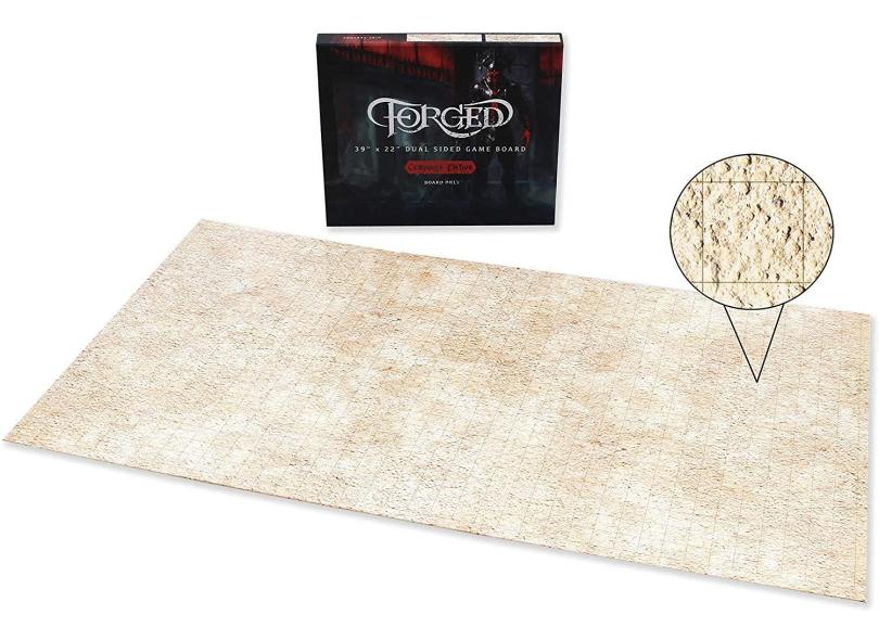 Forged Dice Co. Dry Erase Battle Board with Grid and Hex Map Pattern ...