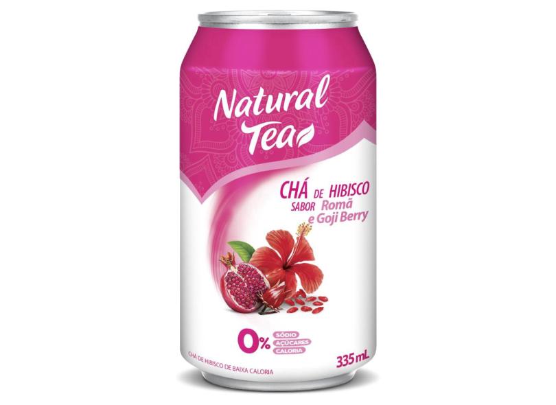 Chá Hibisco Romã E Goji Berry Natural Tea Lata 335Ml