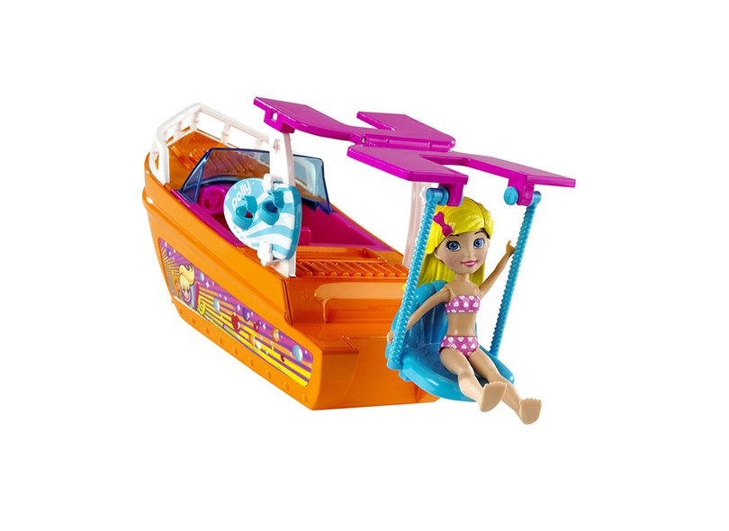Boneca Polly Barco Splash Mattel