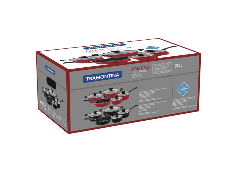 Conjunto de Panelas Alumínio 5 peça(s) Tramontina Piacenza 20799006