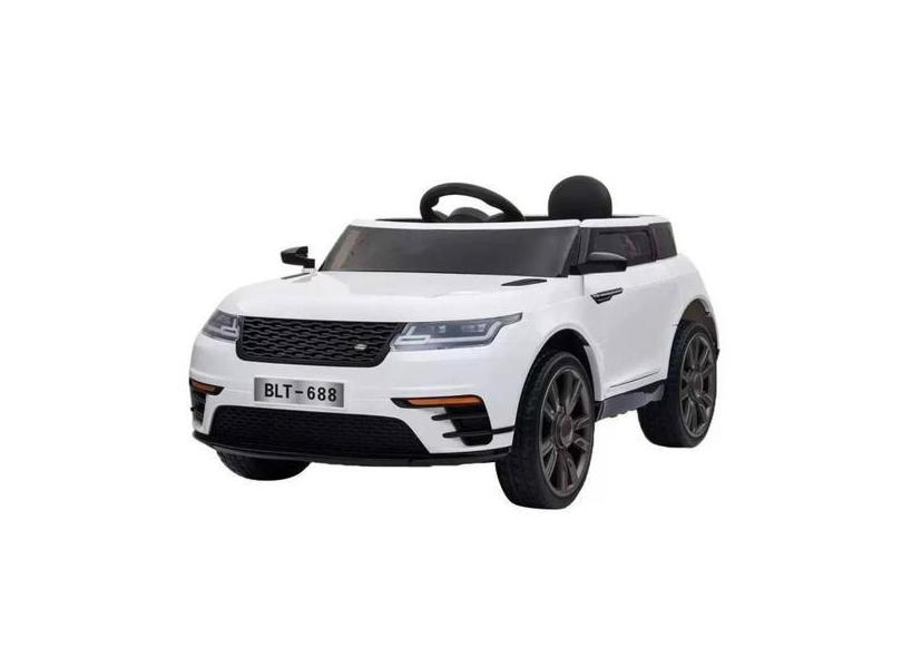 Mini Carro Elétrico Infantil Deluxe Rover Branco Multikids