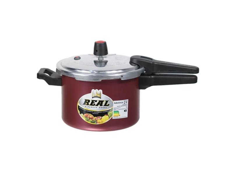 Panela De Pressão Com Fechamento Externo 4,5L Cereja - Panela Real