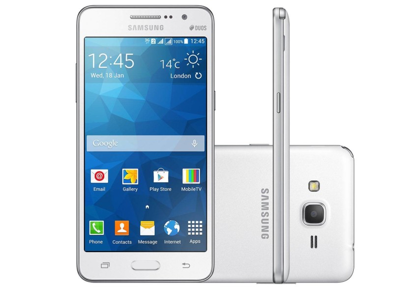 Smartphone Samsung Galaxy Gran Prime Duos G530H 2 Chips 8GB Android 4.4 (Kit Kat) 3G Wi-Fi