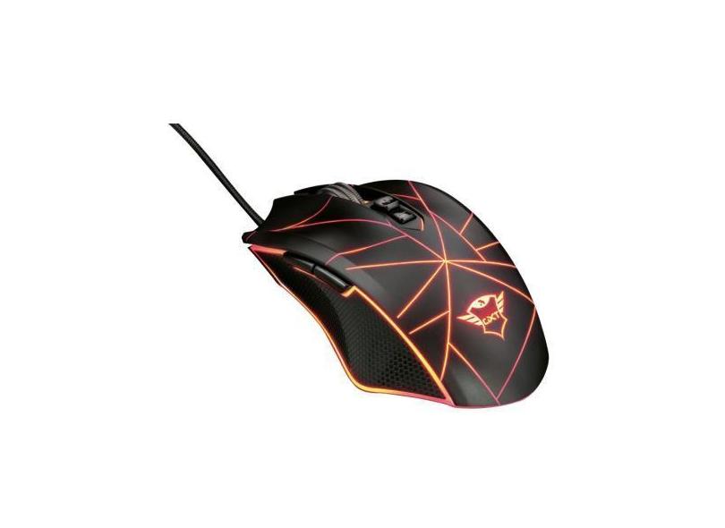 Mouse Gamer Para Jogos Trust Gtx160 Rgb 4.000Dpi Macro