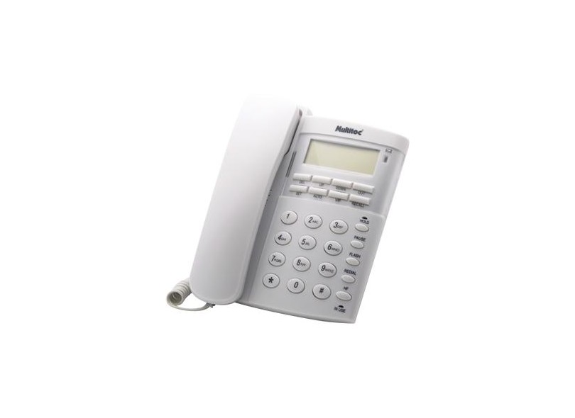 Telefone com Fio Office ID Branco - Multitoc
